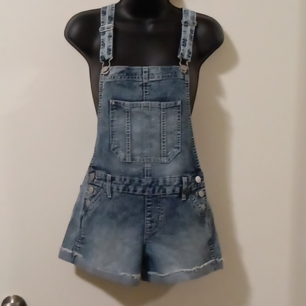 No Boundaries Denim Bib Shorts